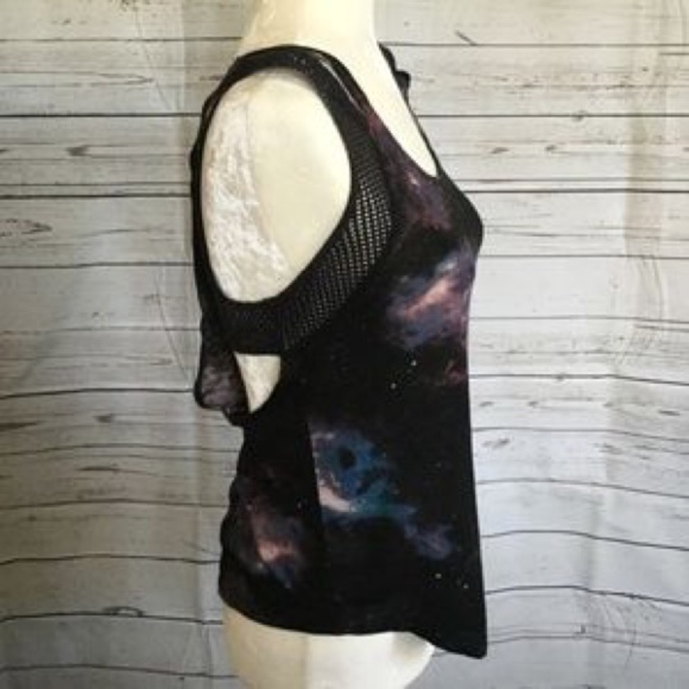 Kendall and Kylie galaxy mesh cute tank top